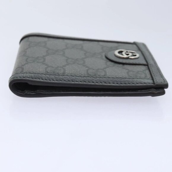 GUCCI GG Supreme Wallet PVC Gray Silver 597609 - Picture 6 of 15